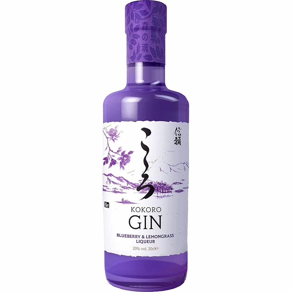 Kokoro Gin Blueberry & Lemongrass Likör 1 Kokoro Gin Blueberry & Lemongrass Likör
