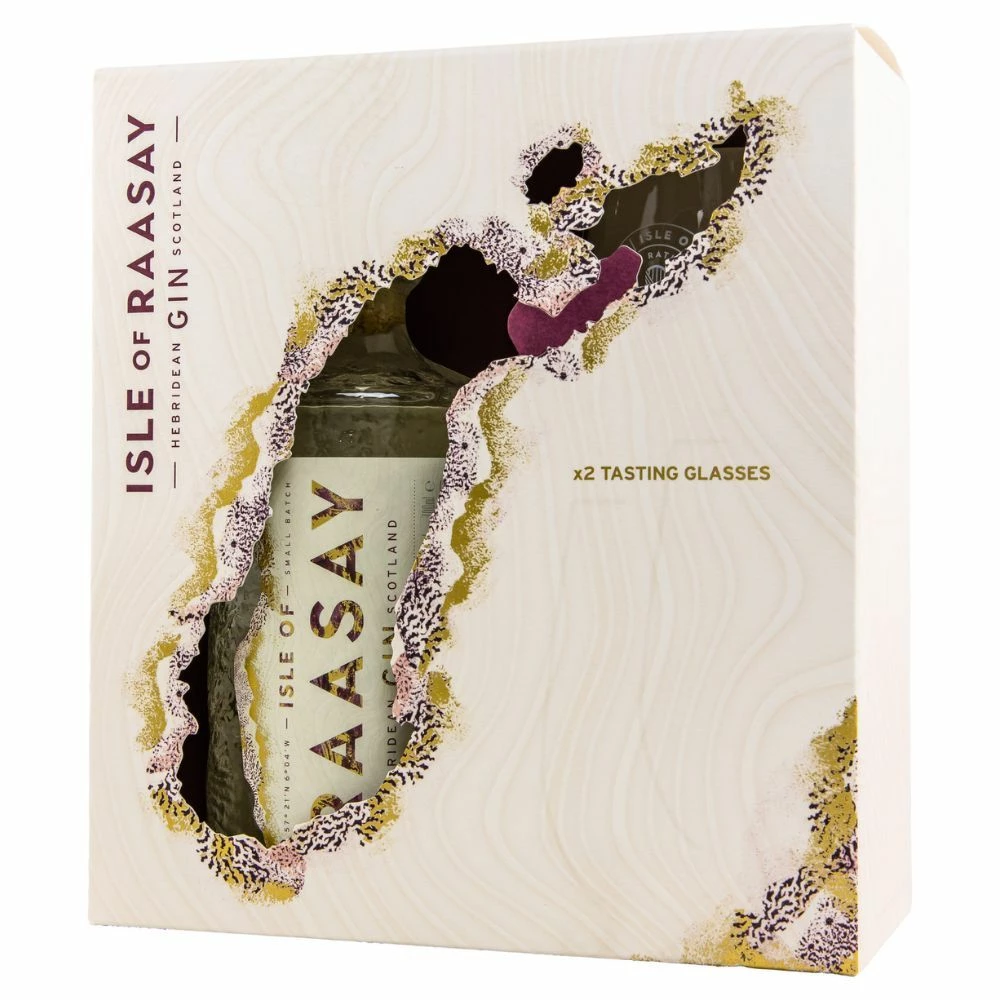 Isle Of Raasay Hebridean Gin In Geschenkset Mit 2 Gläsern 2 Isle Of Raasay Hebridean Gin In Geschenkset Mit 2 Gläsern – Bild 2